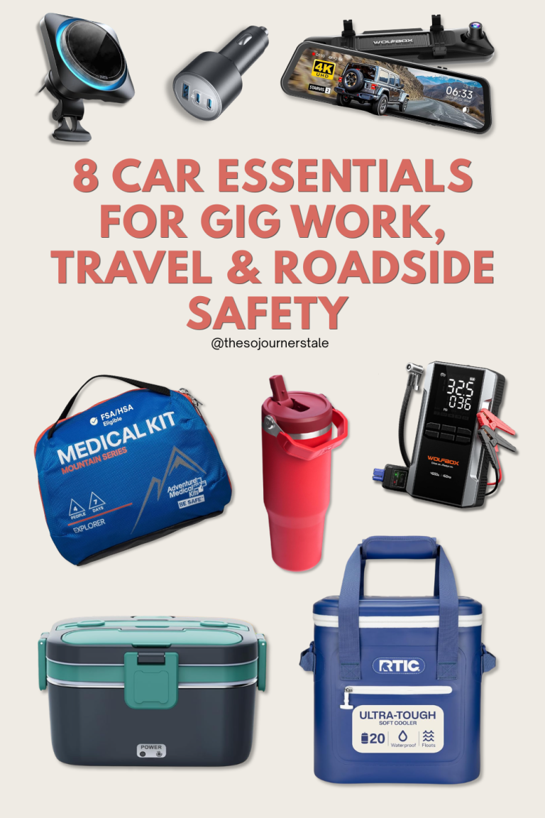 8 Car Essentials for Gig Work, Travel & Roadside Safety