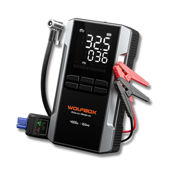 The WolfBox MV24A 4000A Jump Starter with 160PSI Air Compressor
